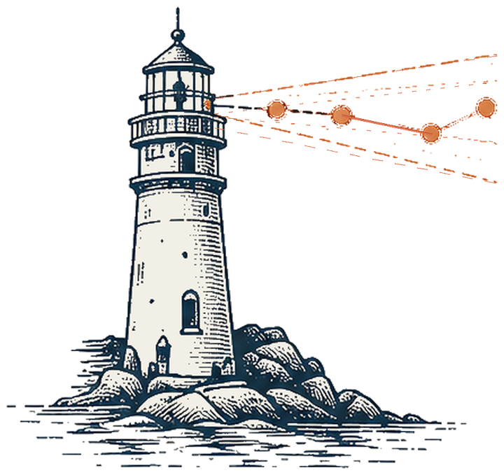 Bearing — lighthouse logo